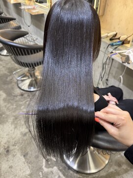 ロンド 表参道店(Lond) イメチェン外ハネボブ美髪ワイドバングレイヤー髪質改善縮毛矯正