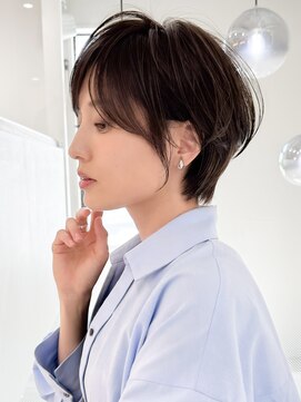 ロンドエニカ 大宮(Lond enika) ミニウルフレイヤーカット顔周り前髪韓国ショートボブ/大宮