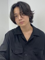 ユーフォリア 渋谷グランデ(Euphoria SHIBUYA GRANDE) ミディアムメンズヘア ニュアンスパーマ 毛流れパーマ MOMO