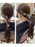 【お出かけ前に手軽チェンジ】ヘアセット+眉カット