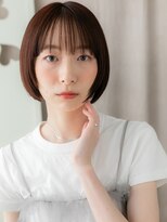カバーヘア イヴ 戸頭店(COVER HAIR EVE) 似合わせカット切りっぱなし小顔丸みショートボブY戸頭20代30代