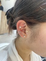 ジーナ 博多筑紫口(Zina)&nbsp;キラキラ可愛い耳ツボジュエリー！YURI/博多美容室