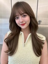 サンドレオ 新宿店(sand Leo)&nbsp;オリーブグレー/韓国風巻き/レイヤーカット/マロンベージュ/新宿