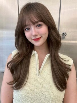 サンドレオ 新宿店(sand Leo) オリーブグレー/韓国風巻き/レイヤーカット/マロンベージュ/新宿