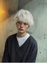 ネハス 名古屋栄店(nehus.) MEN’S HAIR/サーフカール/刈り上げセンターパート/ブリーチ
