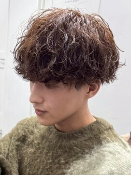 フィフス 大分(fifth) 大分緩めツイストスパイラルパーマメンズカットラウンドマッシュ