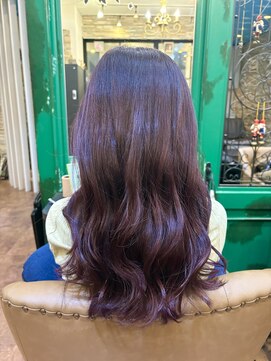 ヘアーラウンジ アンフィ 井土ヶ谷(Hair Lounge Anphi) ピンク × バイオレット