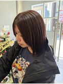 [Ikeda]オレンジブラウン×レイヤーカット