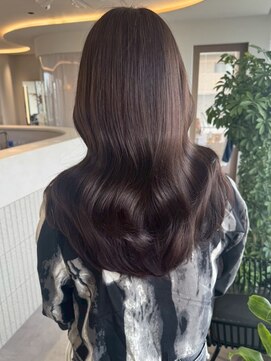 桑名ロングレイヤーカットハッシュカット透明感カラー重めロング