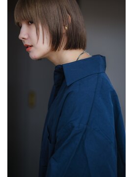 ボブ　髪質改善／白髪改善／白髪ぼかし／脱白髪染め