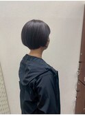 小顔抜け感丸み黒髪（暗髪）フレンチガーリー似合わせカット
