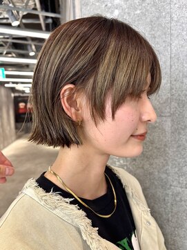 ピークアブー 原宿ハラカド(PEEK-A-BOO) ☆外ハネ切りっぱなしボブカット原宿30代40代