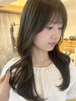 ドルセ(Dulce) オリーブカラー×レイヤーカット