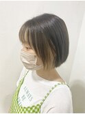 ダークパープル/ナチュラルショート/夏のヘアアレンジ/桜井/粟殿