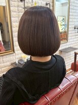 アトリエ ミム 二子玉川店(atelier mim) 内巻きショートボブ 髪質改善カラー 艶髪 アッシュベージュ