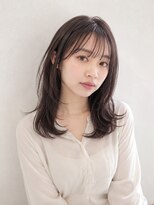 ワゴンバイアフロート(Wagon by afloat) ミディアム×ワンカールハッシュカット20代30代丸顔面長池袋