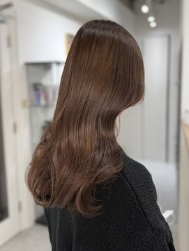 ペレ 原宿(PELE) ダークパープルナチュラルショート夏のヘアアレンジ原宿