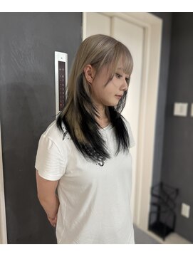 ソワンドゥブレスシエン 堀江店(soin de brace CIEN) ハッシュカット×裾カラー