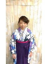 フェリシータ 緑地公園店(felicita) 【卒業式】袴スタイル@アシメトリールーズアップ