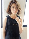 無造作ウェーブボブ