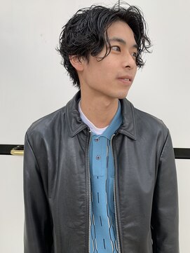 ラパンセノアール(LA PENSEE NOIR) 【LA PENSEE NOIR】かきあげヘア×くせ毛風パーマ