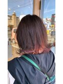 crenierで作るインナーカラーボブ＠ペールピンク