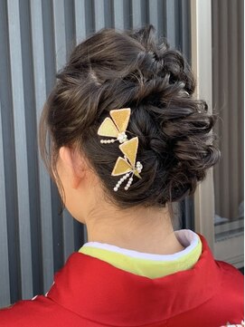 美容室 グラン ブルー 成人式ヘアセット