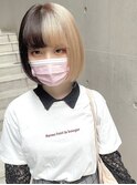 ミニマムショート×ツートンカラー#小顔ボブ#10代#20代#心斎橋
