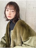 #小顔#シースルーバング#耳かけ#外ハネ#ベージュ#10代20代