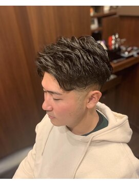 プレミアムバーバー 原宿店(PREMIUM BARBER produce by HIRO GINZA) スキンフェード×ニュアンスパーマ