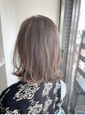 外ハネボブ×グレージュハイライト