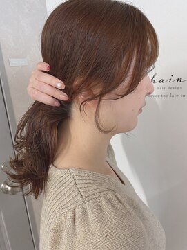 シェノン(Chainon.) ミディアム 韓国ヘア シースルーバング 【博多】