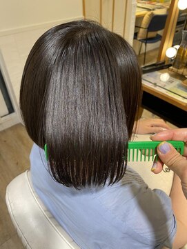 ネオリーブ チロル 横浜西口店(Neolive CiroL.) ショートボブ 縮毛矯正 酸性ストレート 美髪