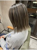 グレーベージュニュアンスカラーアッシュミルクティー