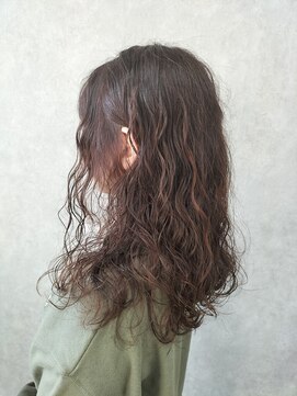 ハナヘアー(HaNa hair) ナチュラルピンクブラウン×ふわふわパーマ