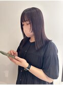 YOKE 切りっぱなしボブ小顔カットラベンダーアッシュベージュ