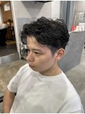 アップバングニュアンススパイラルパーマ