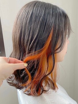 キラ 原宿(KILLA) ダブルカラー/マチルダボブ/ピンクベージュ/インナーグレージュ