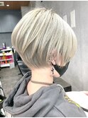 30代40代大人女性/前髪ありショートボブ/ショートヘア/髪質改善
