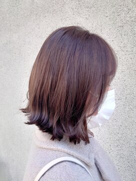 マノハル(MANOHARU) 【似合わせカット】外ハネボブ×オリーブベージュ