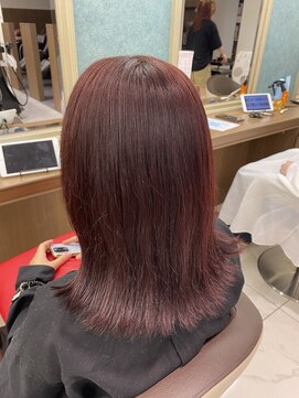 アッシュ 下北沢店(Ash) ブリーチなしチェリーピンクカラー