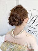 お宮参り/七五三/結婚式/和装シニヨンアレンジ＊