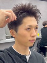 エルマーク 梅田(L-MARK)&nbsp;スパイキーショートザクザクショートアップバングツーブロック
