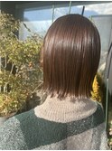肩上ぱっつんボブ