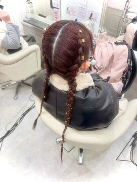 リアン 八幡筋店(lien) スタイリッシュ編み込み♪