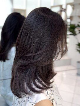 ザックギンザ(ZACC ginza) ☆毛流れ/ダークグレー/ミディアムレイヤー