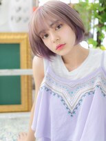 カバーヘア ブリス 川口(COVER HAIR bliss)&nbsp;大人ガーリーハイトーンカラー耳かけ小顔ボブc6川口10代20代30代