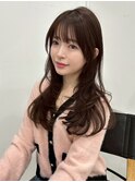 韓国くびれロング レイヤーオルチャン小顔前髪 艶髪