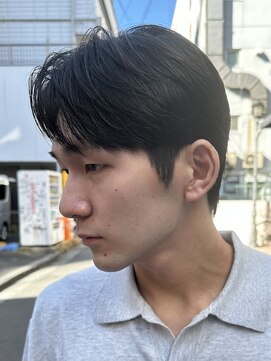 ウィル バイ ブラウン(Vir by Brown) ダウンパーマ/韓国風センターパート/ハンサムショート