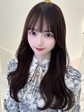 リルミー ミュエナ 大須 矢場町(Lilme myuena) ナチュラルシースルー前髪 × チョコレートブラウン *Lilme*